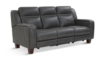 Hershal Leather Power Reclining Sofa