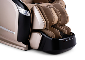 Quantum Zero Gravity Lay Flat Massage Chair - Champagne/Black