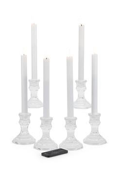 Arora Flameless 6 Piece LED 9″ Candle Set With Remote