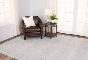 Indore Blue/Silver Area Rug - 7′9″ X 9′9″