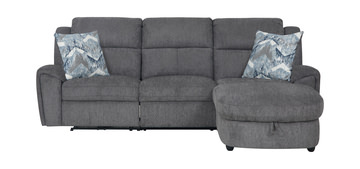 image Maya 3 Piece Power Reclining Sectional with Right Chaise - Graphite