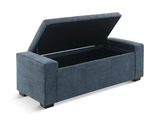 Arturo Tufted Storage Bench - Charcoal thumbnail 2
