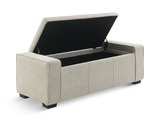 Arturo Tufted Storage Bench - Taupe thumbnail 2