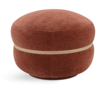 Contessa Swivel Ottoman - Paprika