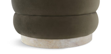 Piper Channel Storage Ottoman - Green