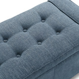 Arturo Tufted Storage Bench - Charcoal thumbnail 4