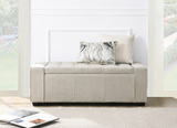 Arturo Tufted Storage Bench - Taupe thumbnail 3