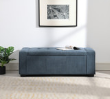 Arturo Tufted Storage Bench - Charcoal thumbnail 3