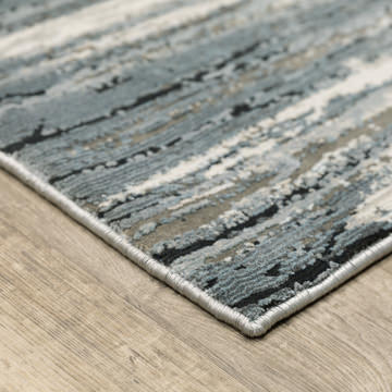 Caravan Beige/Blue Area Rug - 7′10″ X 10′10″