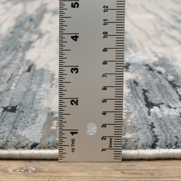 Caravan Beige/Blue Area Rug - 7′10″ X 10′10″