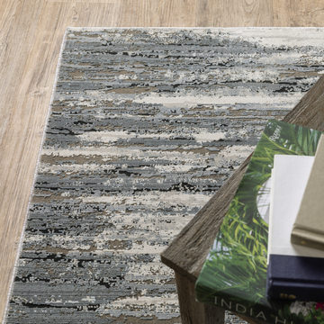 Caravan Beige/Blue Area Rug - 7′10″ X 10′10″