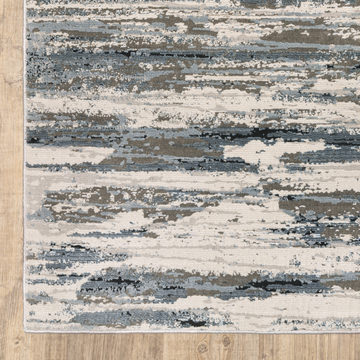 Caravan Beige/Blue Area Rug - 7′10″ X 10′10″