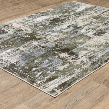 Caravan Green/Blue Area Rug - 6′7″ X 9′6″