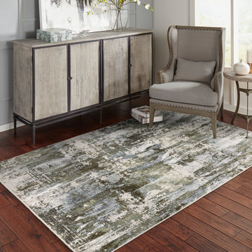 Caravan Green/Blue Area Rug - 6′7″ X 9′6″