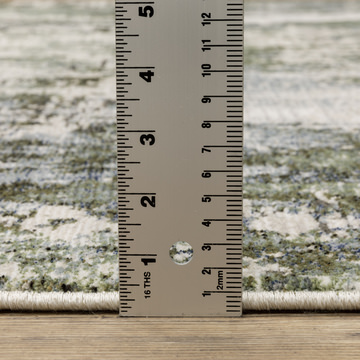 Caravan Green/Blue Area Rug - 6′7″ X 9′6″