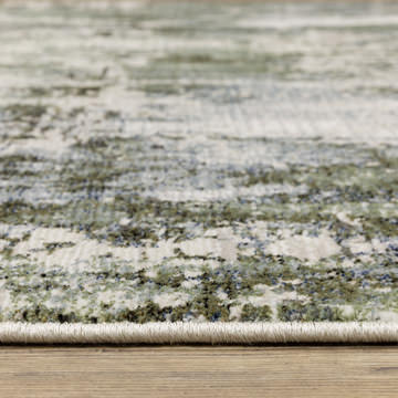 Caravan Green/Blue Area Rug - 6′7″ X 9′6″