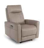 Apollo Leather Power Recliner - Greige thumbnail 1
