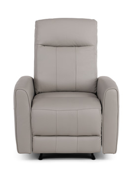 Apollo Leather Power Recliner - Gray