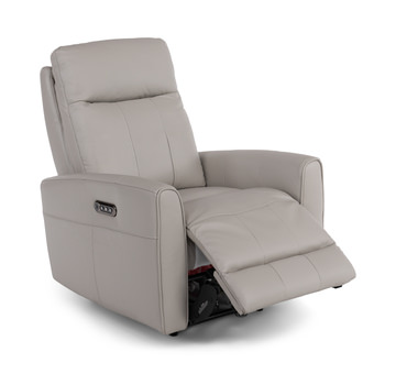 Apollo Leather Power Recliner - Gray