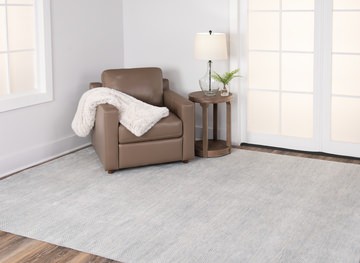 Indore Blue/Silver Area Rug - 7′9″ X 9′9″