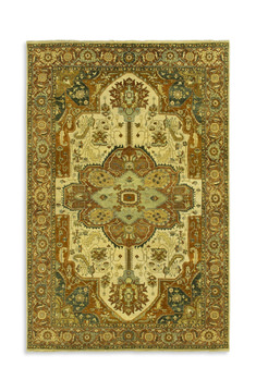Hand Knotted Area Rug - 5′7″ X 8′6″