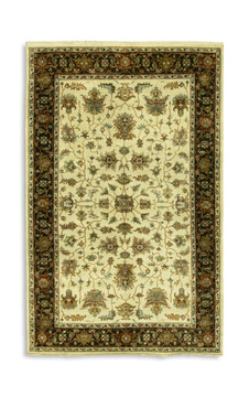 Hand Knotted Area Rug - 5′7″ x 8′6″