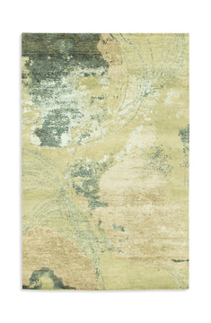 Hand Knotted Area Rug - 6′0″ X 9′1″