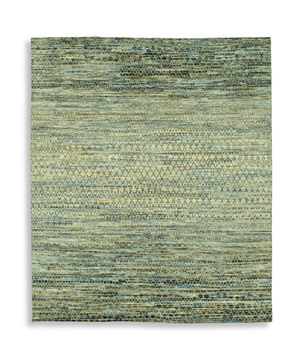 Hand Knotted Area Rug - 8′0″ X 9′8″