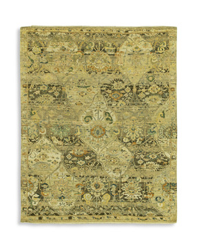 Hand Knotted Area Rug - 7′11″ X 9′9″
