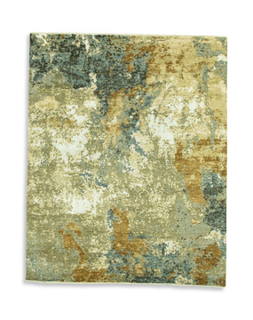 Hand Knotted Area Rug - 8′0″ X 9′11″