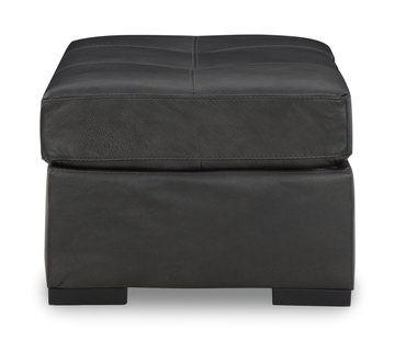 Flynn Leather Ottoman