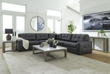 Flynn 5 Piece Leather Modular Sectional thumbnail 3