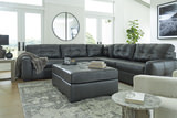 Flynn 5 Piece Leather Modular Sectional thumbnail 2