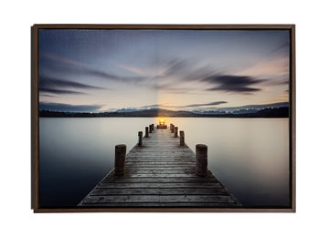 Forest Glow Framed Canvas Art