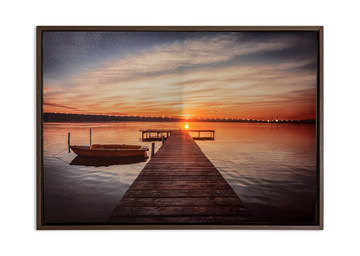 Forest Glow Framed Canvas Art