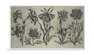 image Fleurs Etching VII Wall Art