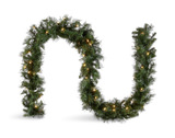 Waterville 9′ Pre-Lit Artificial Garland With Clear Lights thumbnail 1