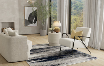 Cottontail Navy Area Rug - 6′7″ X 9′6″