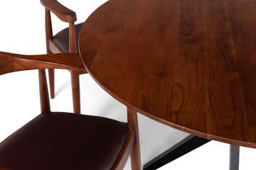 Palma Round Table With 4 Arm Chairs