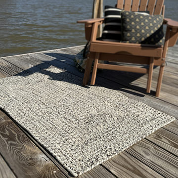 Dockside Braid Driftwood Area Rug - 8′0″ X 11′0″