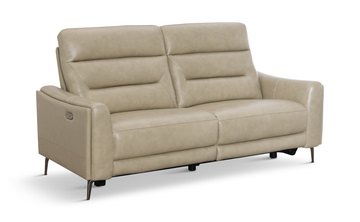 Rosita Power Reclining Sofa - Stone