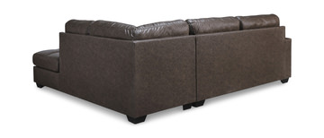 Harold Sectional with Right Chaise - Umber