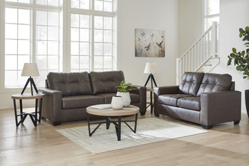 image Harold Sofa And Loveseat Set - Umber