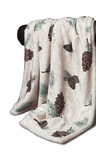 Timber Lodge Pinecone Plush Throw thumbnail 1