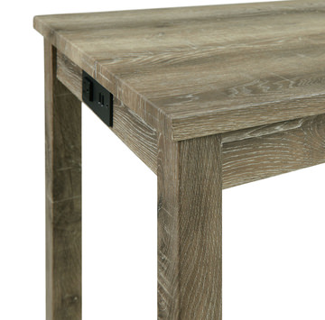 Rodman Sofa Bar Table With 3 Stools - Light Grey