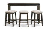 Graham Sofa Bar Table with 3 Stools - Charcoal thumbnail 2