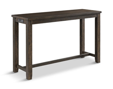 Graham Sofa Bar Table With 3 Stools - Charcoal