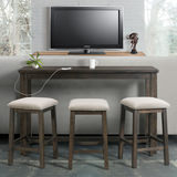 Graham Sofa Bar Table with 3 Stools - Charcoal thumbnail 4