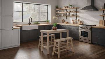 Captiva Beach Pebble Table with 2 Benches