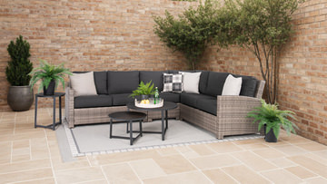 Urban Woven 4 Piece Sectional II